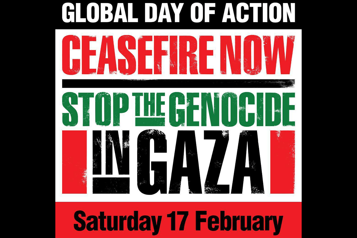 Fórum Palestino na Grã-Bretanha convoca 2° Dia de Solidariedade Internacional à Faixa de Gaza, para 17 de fevereiro de 2024 [Fórum Palestino na Grã-Bretanha/X]
